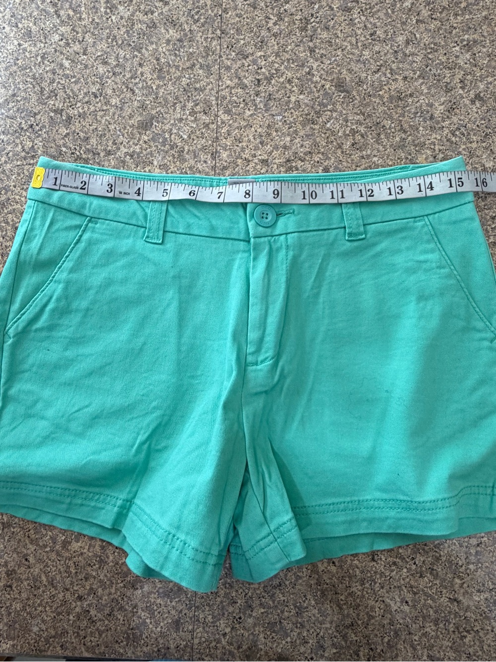 BCG Academy Women’s Size 6 Mint Green Chino Shorts Cotton Stretch Casual - Picture 6 of 8